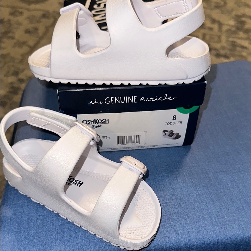 OshKosh B'gosh White Sandals with Chunky Platform